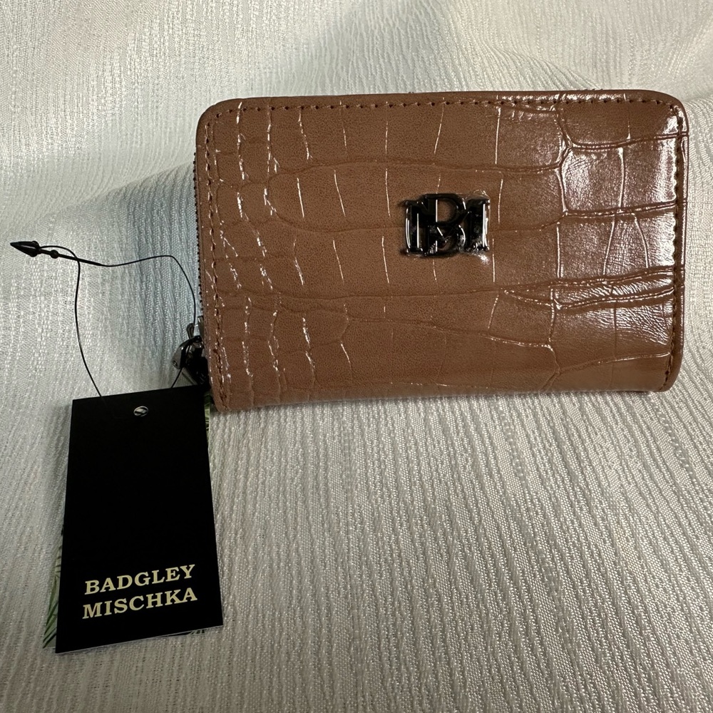 Badgley Mischka Croco Coin Purse
